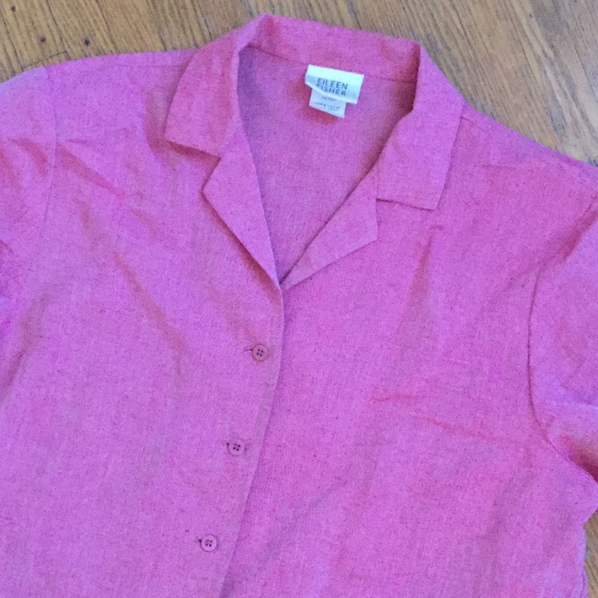 Eileen Fisher Red Skirt Set Medium
